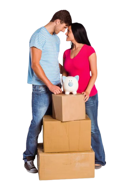 Pareja Joven Mudanza en Europa